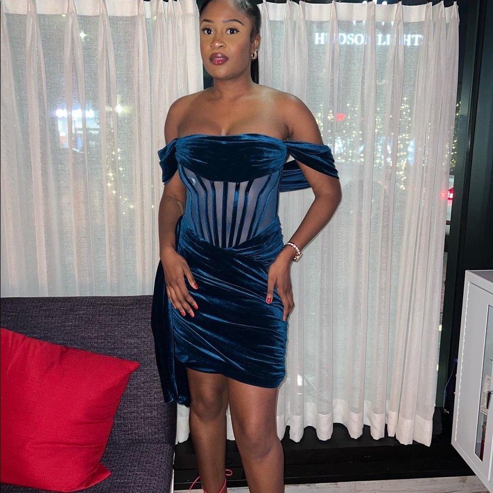 Miss Circle Blue corset  Dress